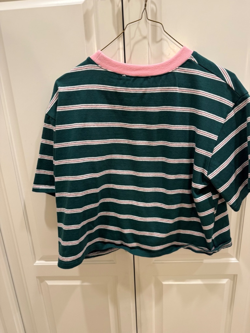 Butter Melon Cropped Tee in Green - Small - Picture 3 of 3